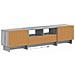 Mobile TV LED a 5 pezzi Sonoma grigio Legno ingegnerizzato - Foto miniatura 3