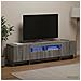Mobile TV LED a 5 pezzi Sonoma grigio Legno ingegnerizzato - Foto miniatura 6