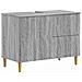 Armadio per Lavabo da Bagno DELFT Sonoma grigio 82 x 41 x 59 cm - Foto miniatura 1