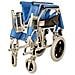 Carrozzina Alluminio Queen - Azzurra - Foto miniatura 4