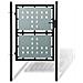 Cancello Cancelletto Per Recinzione Singolo Nero 100 X 250 Cm - Foto miniatura 1