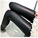 Legging Pantalone Da Donna Nero Effetto Pelle Taglia Comodo E Pratico Taglia S / m - Foto miniatura 3