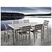 Set Di Tavolo E Sedie Da Giardino In Alluminio E Legno Sintetico Grigio Vernio - Foto miniatura 10