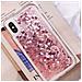 Tpu Quicksand Liquidi Scintillants Iphone Cuori Xs Max Rose - Foto miniatura 1