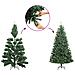 Albero Di Natale Artificiale Con Pigne E Neve Bianca 240 Cm - Foto miniatura 2