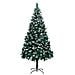 Albero Di Natale Artificiale Con Pigne E Neve Bianca 240 Cm - Foto miniatura 1
