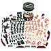 Military Soldier Playset Army Men Play Bucket Army Action Figures Battle Group Deluxe Military Playset With Army Men Aircrafts Helicopters Tanks With Bucket (164 Piece)  - Foto miniatura 1
