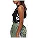 Top Da Donna Tama Cropped Nero Taglia L Codice 687694-002 - Foto miniatura 2