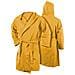 Accappatoio Con Cappuccio In Microfibra Adulto Unisex In Tinta Unita Vari Colori Xxl Giallo - Foto miniatura 7