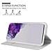 Custodia Compatibile Con Samsung Galaxy S20 Ultra In Classy Argento - Coperchio Protettiva Con Chiusura Magnetica, Funzione Stand E Tasca Per Le Carte - Foto miniatura 4