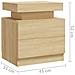 Comodino Rovere Sonoma 45x35x52 cm in Legno Multistrato - Foto miniatura 5