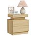 Comodino Rovere Sonoma 45x35x52 cm in Legno Multistrato - Foto miniatura 7