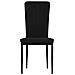 Sedie Da Pranzo 4 Pz Nere In Velluto - Foto miniatura 2