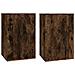 Mobili Porta Tv A Parete 2 Pz Rovere Fumo 40x34,5x60 Cm - Foto miniatura 2