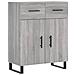 Credenza Grigio Sonoma 69,5x34x90 Cm In Legno Multistrato - Foto miniatura 2