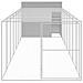 Casetta Cani Corsa Grigio Chiaro 214x865x181 Cm Acciaio Zincato - Foto miniatura 3