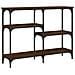 Tavolino Consolle Rovere Marrone 102x29x75 Cm Legno Multistrato - Foto miniatura 2