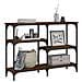 Tavolino Consolle Rovere Marrone 102x29x75 Cm Legno Multistrato - Foto miniatura 3