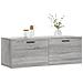 Mobile A Parete Grigio Sonoma 100x36,5x35 Cm Legno Multistrato - Foto miniatura 3