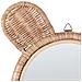 Specchio Orsetto Rattan Naturale Ø 20 Cm Ashanti - Foto miniatura 2