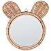 Specchio Orsetto Rattan Naturale Ø 20 Cm Ashanti - Foto miniatura 5
