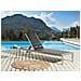 Lettino Da Giardino Alluminio Anodizzato Nero Nardo - Foto miniatura 1