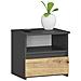 Comodino CL1, 1 cassetto, 40x35x40 cm, Colore Grigia Grafite e Quercia Artisan - Foto miniatura 1