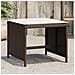 Sgabelli Giardino Con Cuscini 4pz Marroni 40x40x35cm Polyrattan - Foto miniatura 1