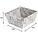 Contenitore Rattan Decorativo Cestino Portaoggetti 14x14x6 Vari Colori 14x14x6 Grigio - Foto miniatura 3