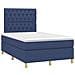 Giroletto A Molle Con Materasso Blu 120x190 Cm In Tessuto - Foto miniatura 2