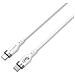 CAVO RIC PER APPLE USBC 1M 240W WH SILICONE BIANCO - Foto miniatura 2