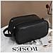 Borsa Da Toilette A Doppio Strato Di Lusso Per Viaggi Black - Foto miniatura 2