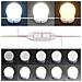 Mobile a Specchio LED Rovere Artigianale 76x15x55cm Multistrato - Foto miniatura 4