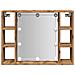 Mobile a Specchio LED Rovere Artigianale 76x15x55cm Multistrato - Foto miniatura 6
