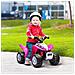 Quad Elettrico per Bambini 18-36 Mesi con Luci LED, Clacson e Pedali, 65.5x38.5x43.5 cm, Rosa - Foto miniatura 4