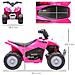 Quad Elettrico per Bambini 18-36 Mesi con Luci LED, Clacson e Pedali, 65.5x38.5x43.5 cm, Rosa - Foto miniatura 5
