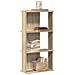 Libreria 3 Ripiani Rovere Sonoma 60x30x120 Cm Legno Multistrato - Foto miniatura 1