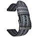 Elegante Cinturino Per Orologio In Nylon Da 24/22/20/18 Mm Con Fibbia Nera Black 18 Mm - Foto miniatura 1