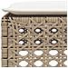 Sgabello Giardino con Cuscino Beige 63,5x56x32 cm in Polyrattan - Foto miniatura 7