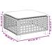 Sgabello Giardino con Cuscino Beige 63,5x56x32 cm in Polyrattan - Foto miniatura 9