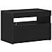 Mobile per TV  con luci LED Rovere Nero 60x35x40 cm in legno ingegnerizzato - Foto miniatura 1