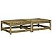Poggiapiedi Giardino con Cuscini 2pz Legno Impregnato di Pino - Foto miniatura 4
