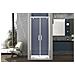 Box Doccia Nicchia 80 Cm Porta Due Battenti H195 Cm Gina Cromato - Foto miniatura 1