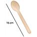 Set Di 50 Cucchiai Naturali In Legno Monouso 16 Cm, Beige - Foto miniatura 4