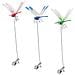 Set Di 4 Decorazioni - Libellula Con Clip - Set Da 3 Pezzi Rosso, Blu E Verde - Foto miniatura 4