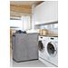Cesto Portabiancheria 150l Doppio Pieghevole Con Coperchio Sacchi Rimovibili Grigio - Foto miniatura 4
