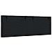 Cuscino Testiera Nero 140 cm in Tessuto - Foto miniatura 6