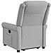 Poltrona Alzapersona Reclinabile Elettrica Grigi Nuvola Tessuto - Foto miniatura 7