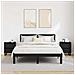 Armadio da Notte con cassetto 2 pcs Rovere nero 40 x 35 x 50 cm - Foto miniatura 4