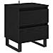 Armadio da Notte con cassetto 2 pcs Rovere nero 40 x 35 x 50 cm - Foto miniatura 6